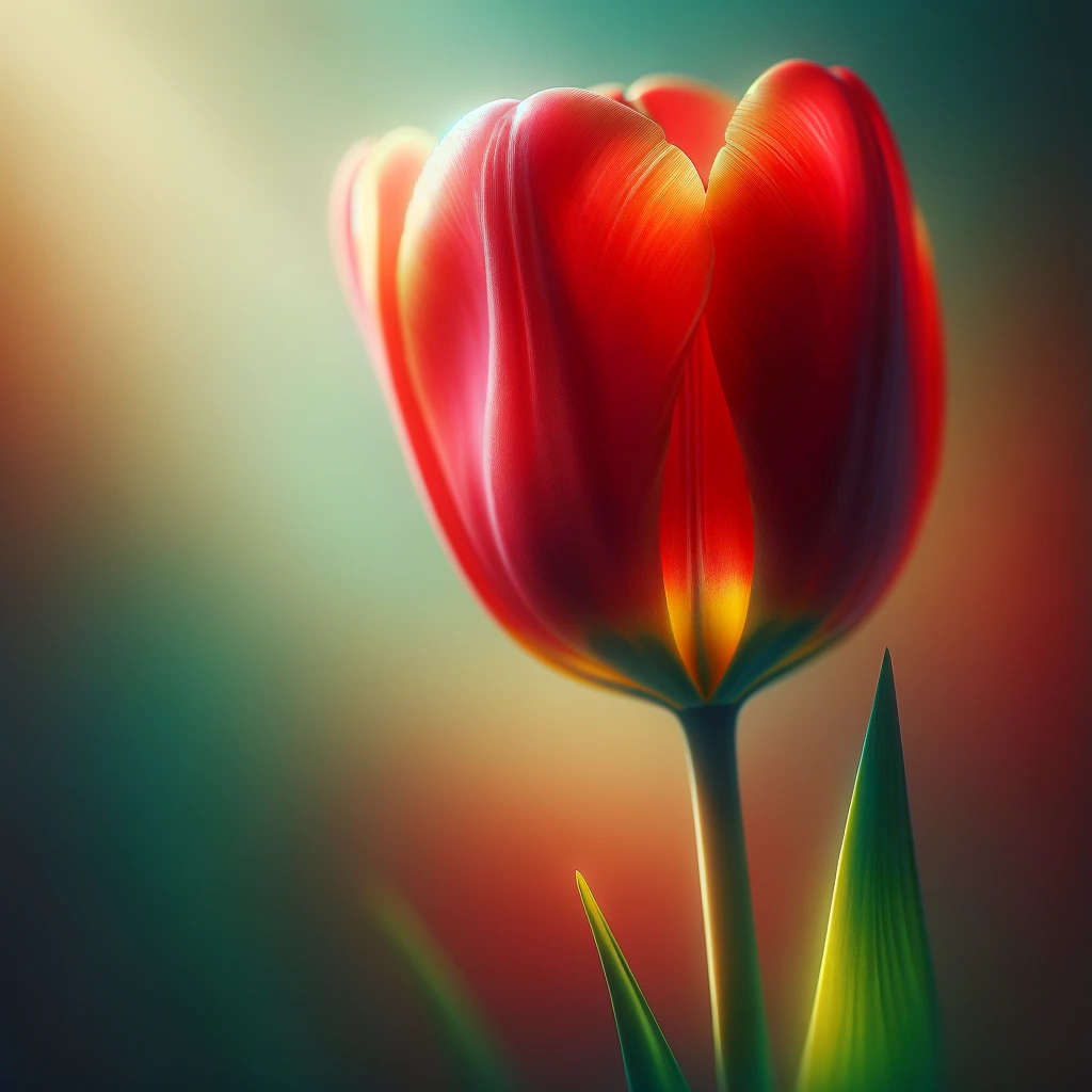 picture of a zoomed in tulip